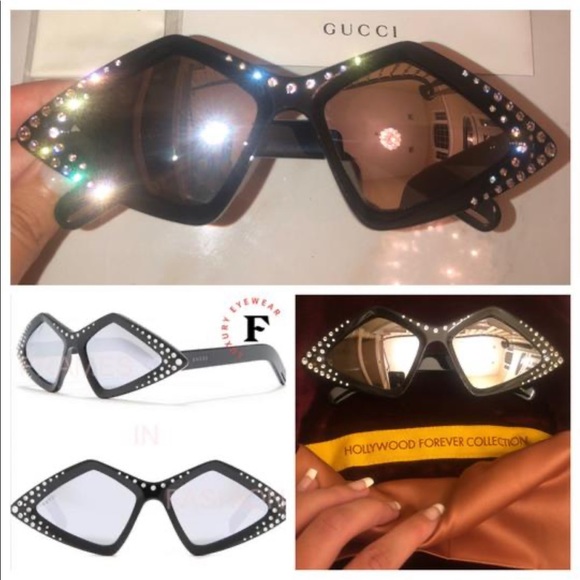 🔥NEW GUCCI SWAROVSKI CRYSTAL SUNGLASSES 🔥 - Picture 2 of 12